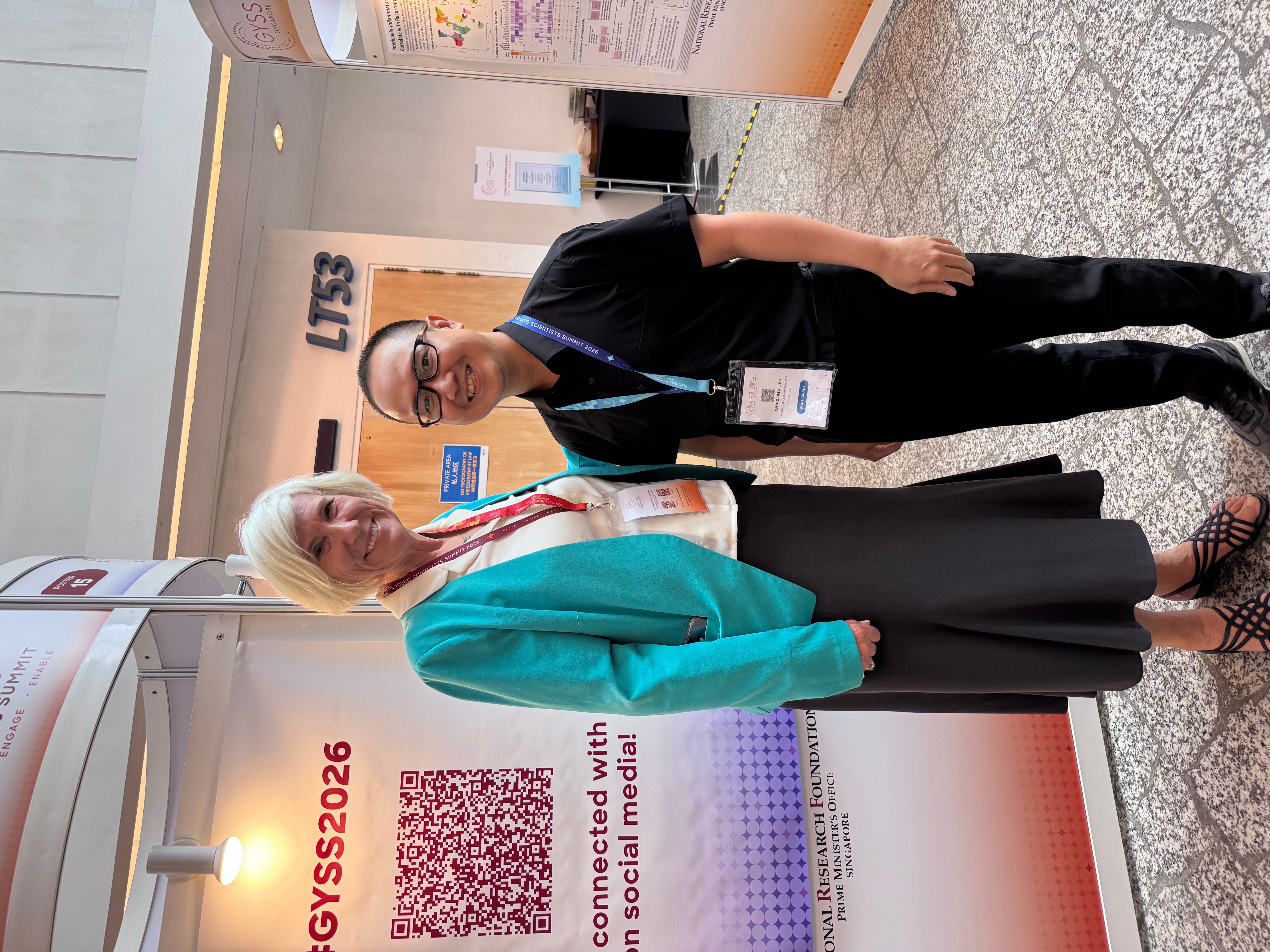 Dr. Linh Duong with Prof. Joan Rose at GYSS 2026