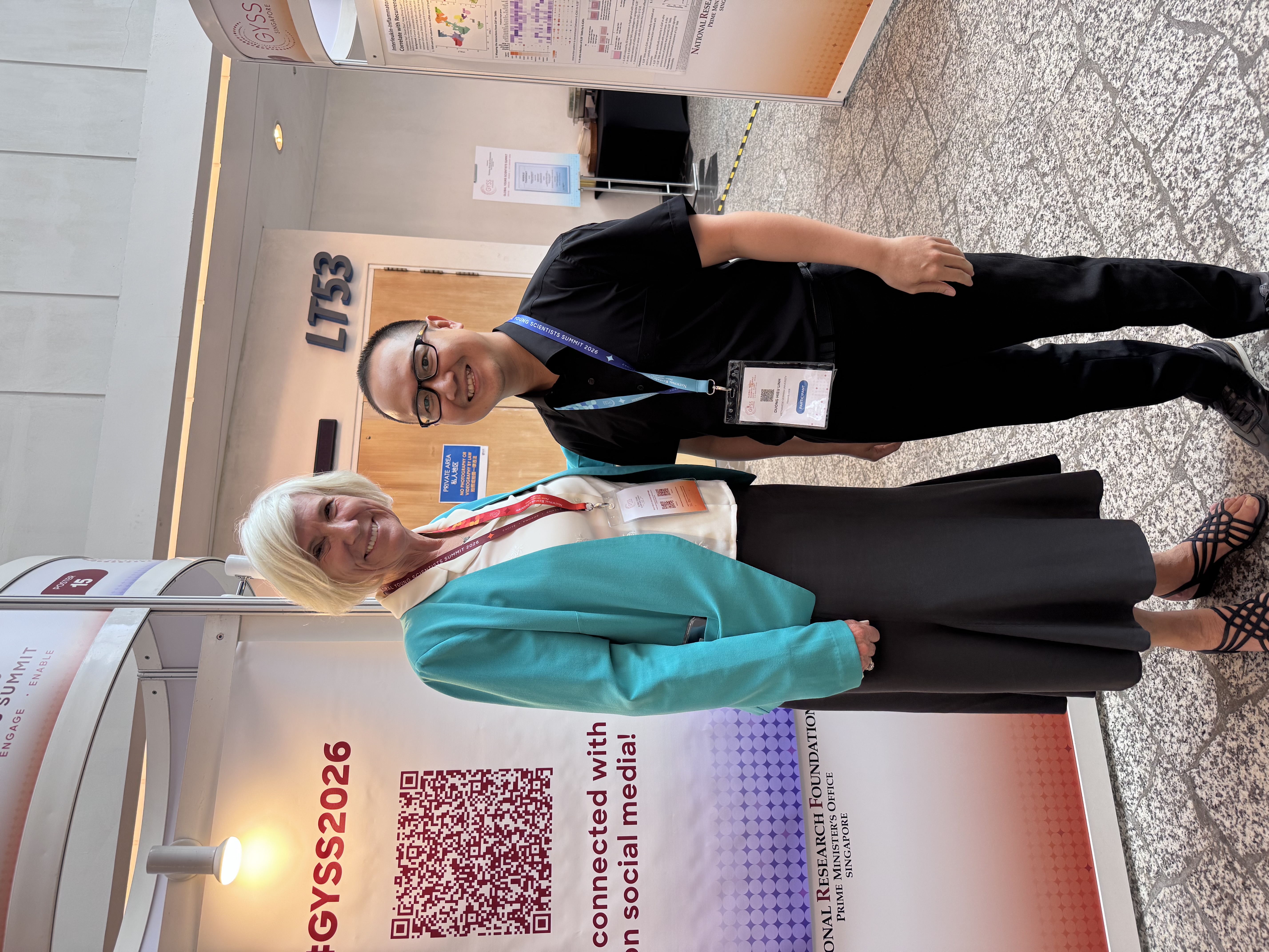 Dr. Linh Duong with Prof. Joan Rose at GYSS 2026